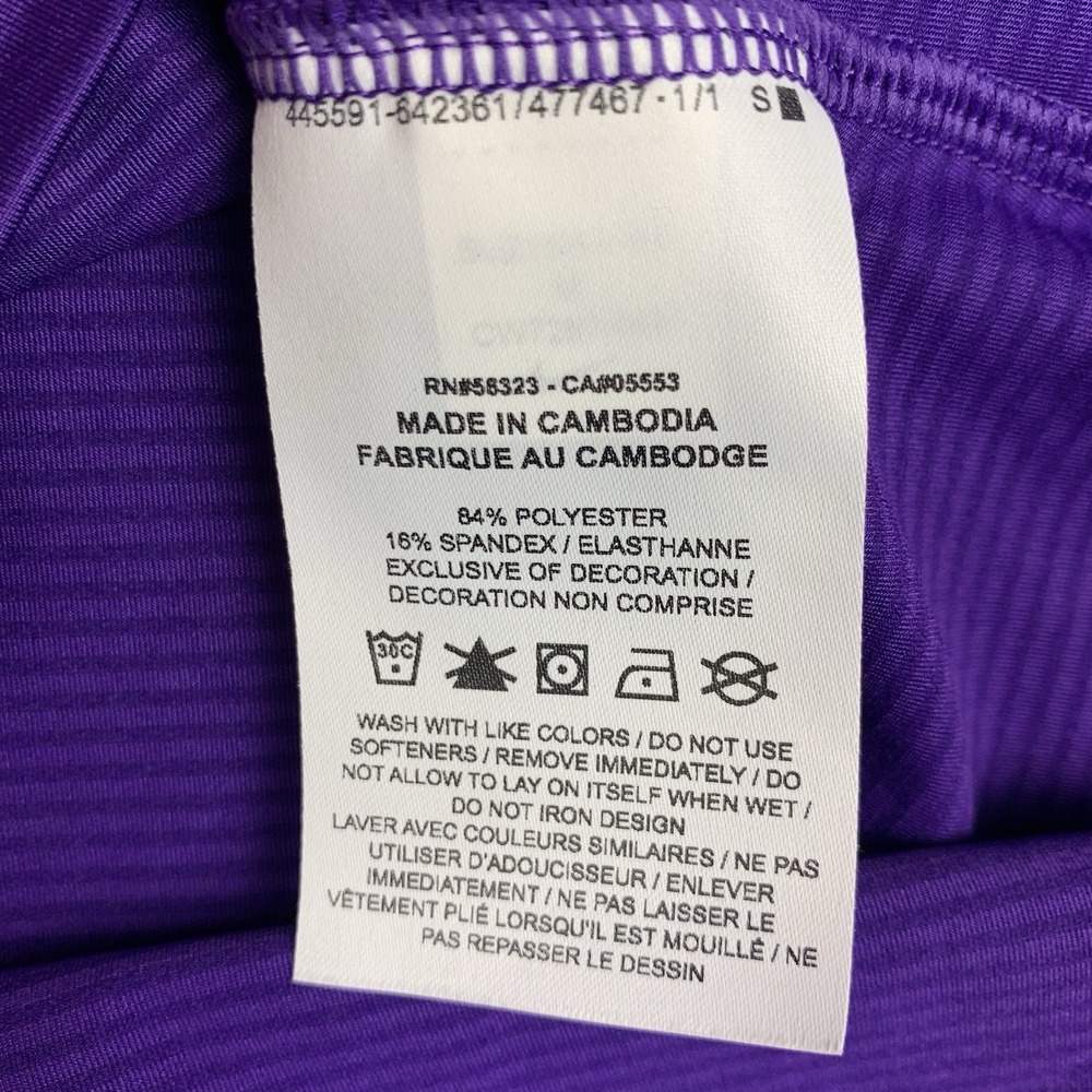 New Nike Clemson Tigers Dri Fit 1/4 Zip Pullover Women's Medium Purple CW7267 - Picture 6 of 7